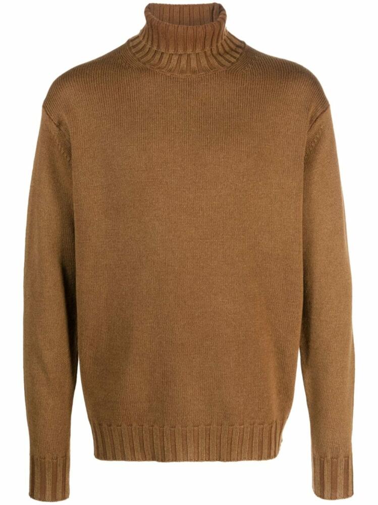 Auralee roll-neck wool jumper - Brown Cover