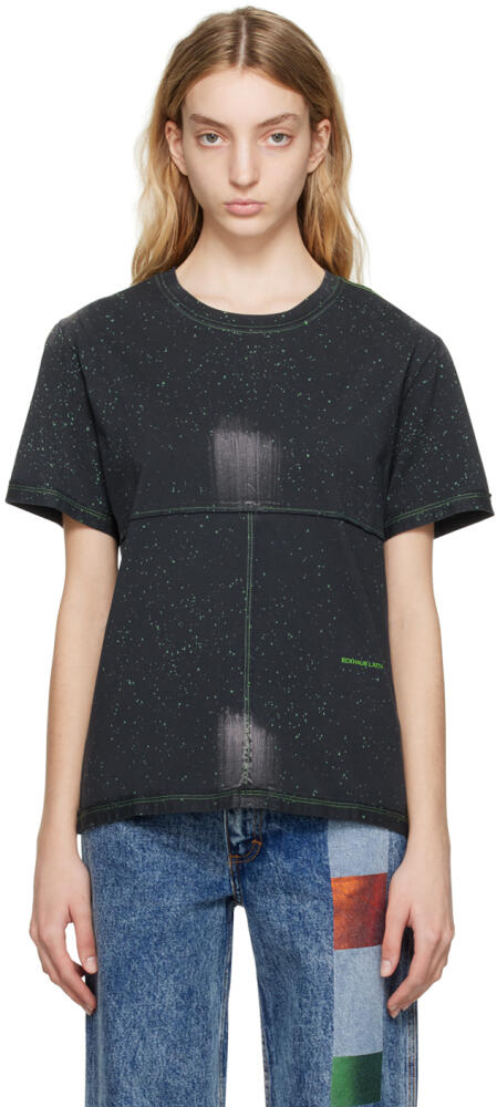 Eckhaus Latta Black Lapped T-Shirt Cover