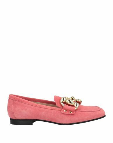 Janet & Janet Woman Loafers Salmon pink Leather Cover