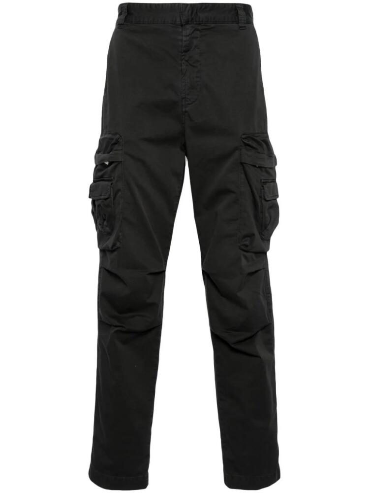 Diesel P-Argym-New-A stretch-cotton wide-leg trousers - Black Cover