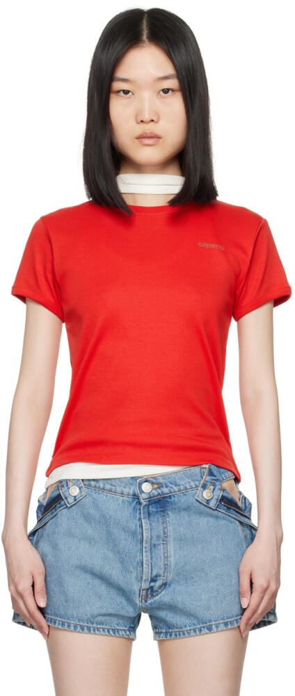 Coperni Red Printed Logo T-Shirt Cover