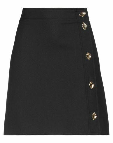 Ganni Woman Mini skirt Black Polyamide, Viscose Cover