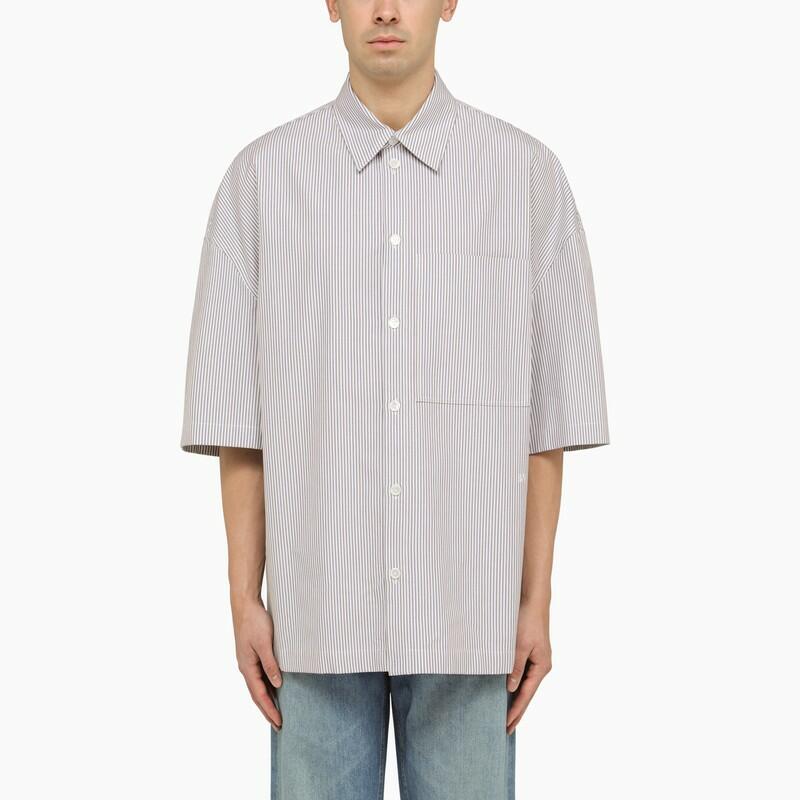 Bottega Veneta Cotton striped over shirt with embroidery Cover