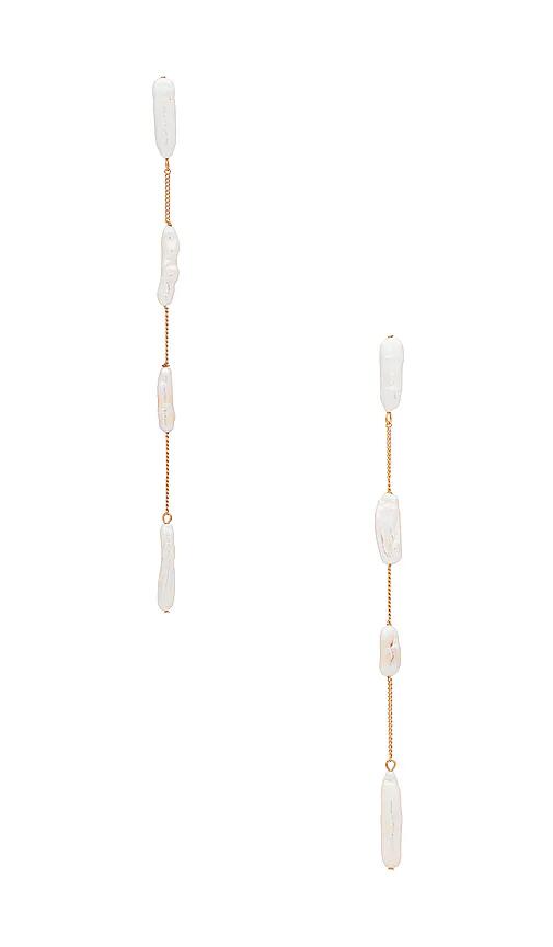 Cult Gaia Amun Earrings in White Cover