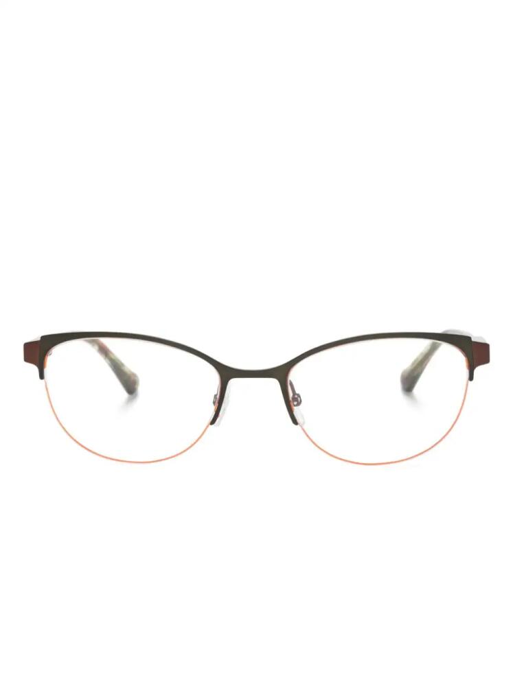 Etnia Barcelona Margrethe round-frame glasses - Green Cover