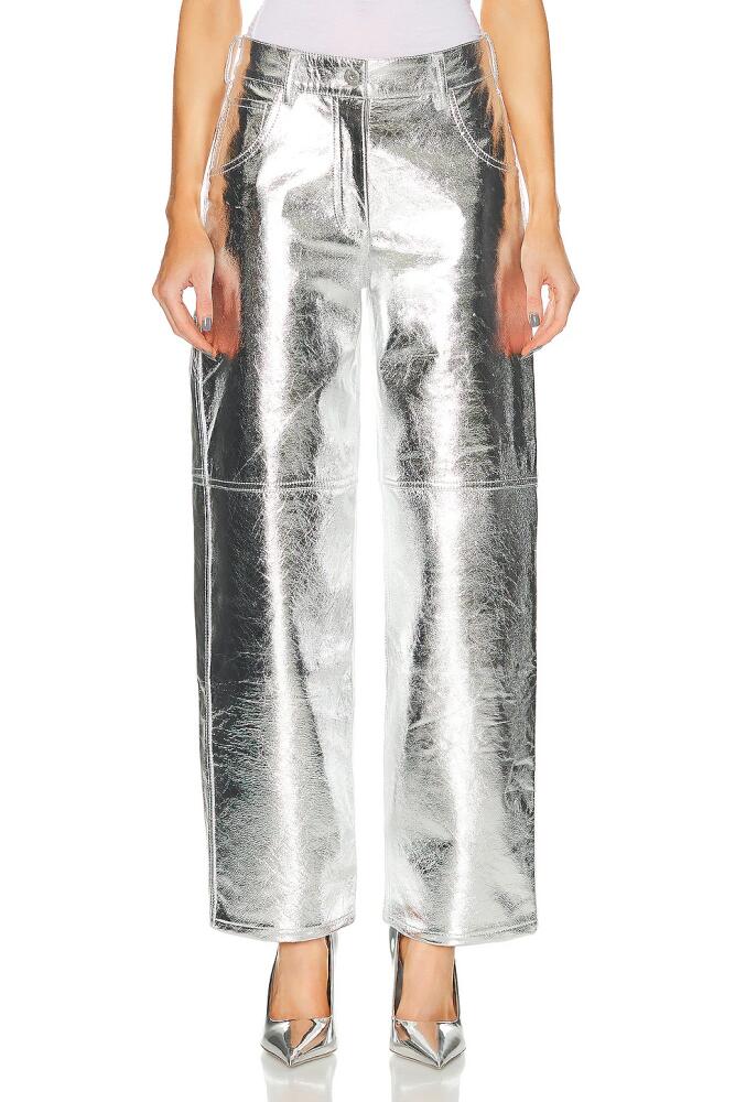 Interior The Sterling Pant in Metallic Silver Cover