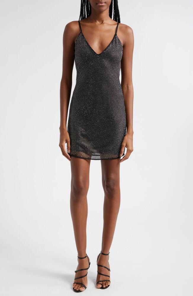 Ramy Brook Lila Sequin Slipdress in Black Stud Cover