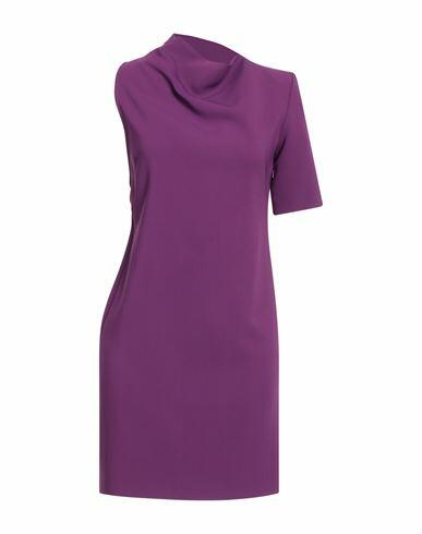 Sportmax Woman Mini dress Purple Viscose, Elastane Cover