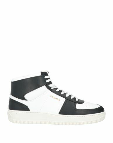 Sandro Man Sneakers Black Soft Leather Cover