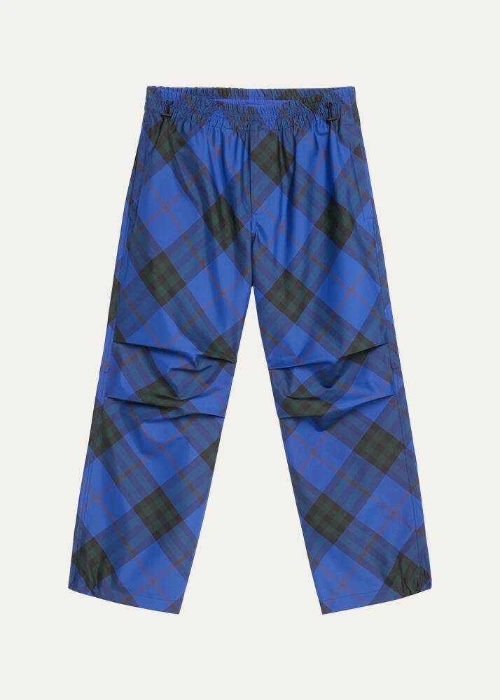 Burberry Men's Check-Print Joggers Cover