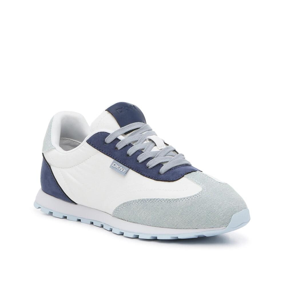 DKNY Forsythe Sneaker | Women's | White/Wash Denim/Light Blue Cover