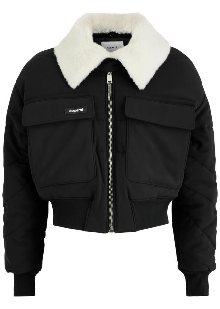 Coperni Quilted Nylon Bomber Jacket - Black Cover