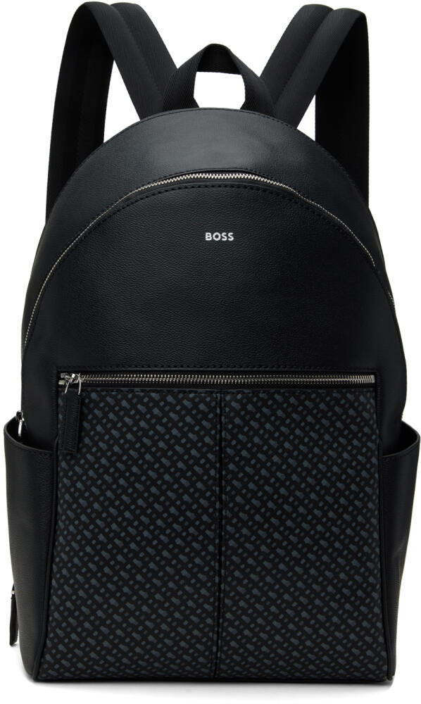 BOSS Black Logo-Printed Backpack Cover