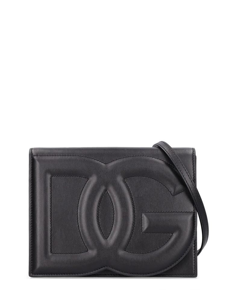 DOLCE & GABBANA Dg Logo Leather Shoulder Bag Cover