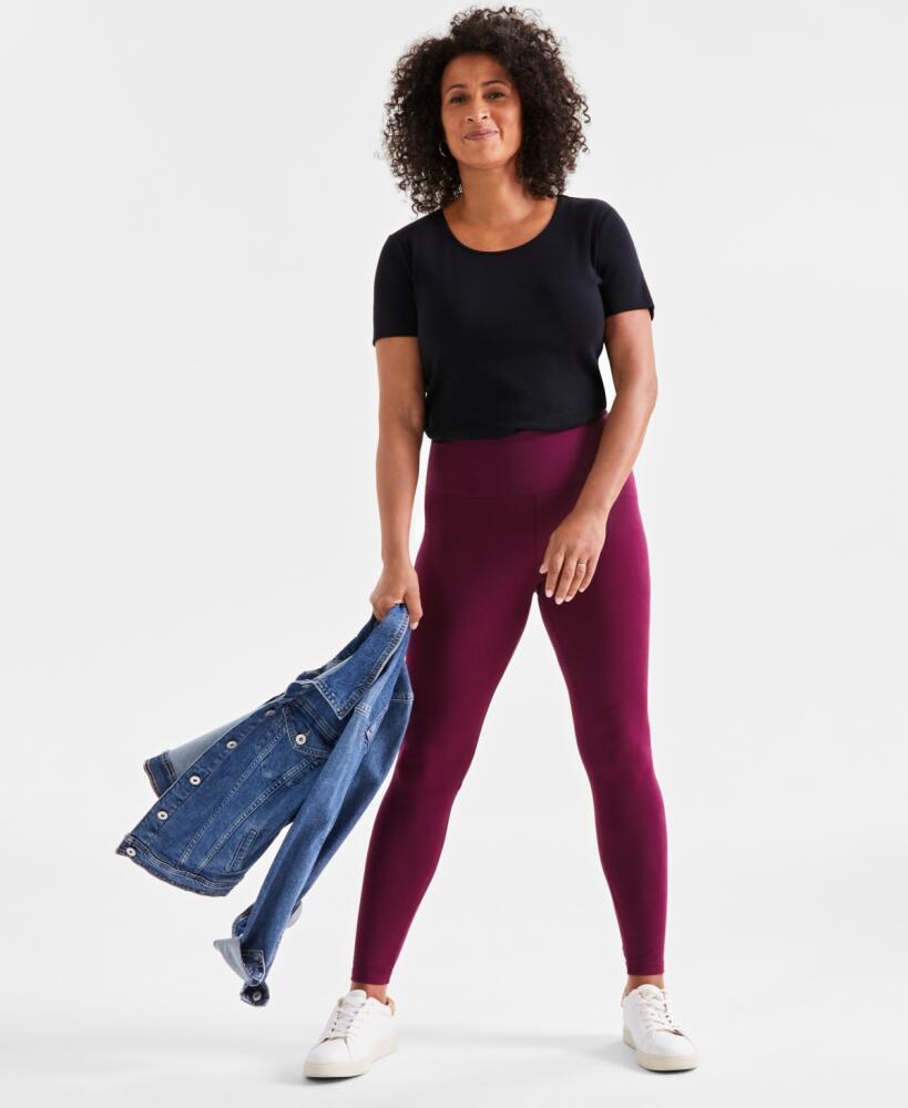 Style & Co Women's High Rise Leggings, Created for Macy's - Berried Treasure Cover