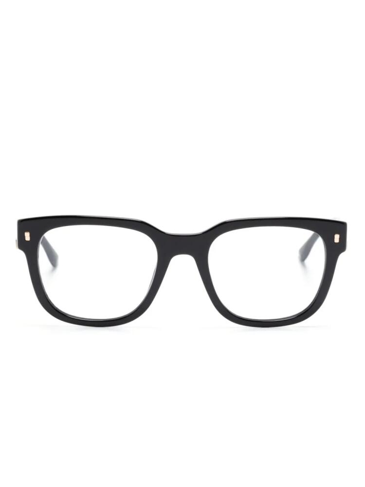 DSQUARED2 EYEWEAR glossy square-frame glasses - Black Cover