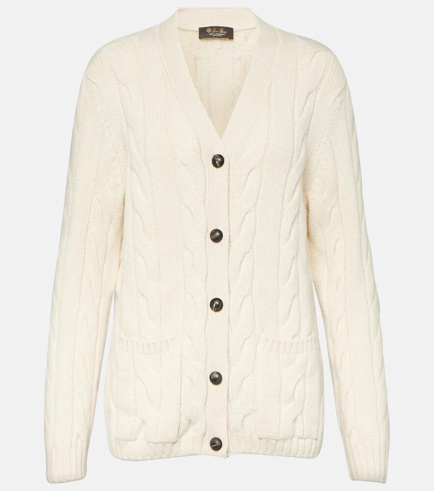 Loro Piana Napier cable-knit cashmere cardigan Cover