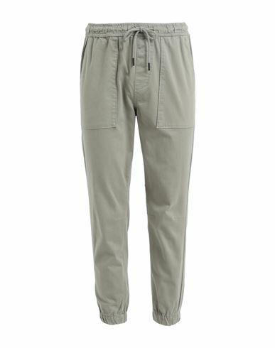 Jack & Jones Man Pants Sage green Cotton, Elastane Cover