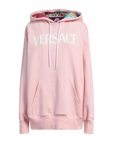 Versace Woman Sweatshirt Pink Cotton, Polyester, Elastane Cover