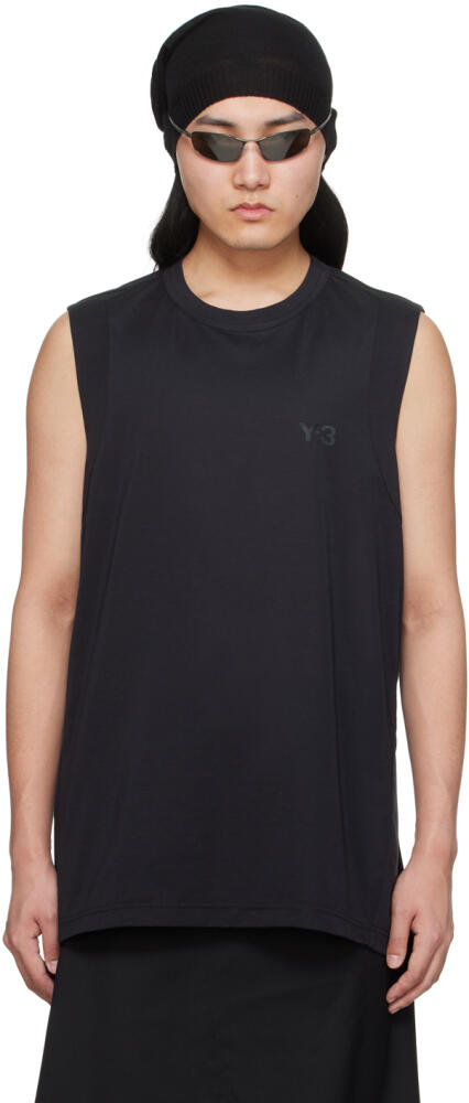 Y-3 Black Vented Tank Top Cover