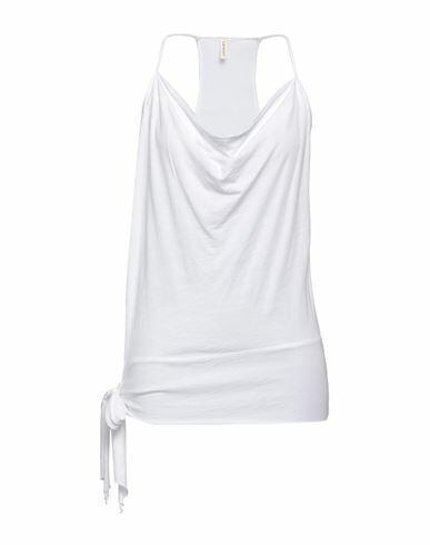 Lanston Woman Top White Cotton, Modal Cover