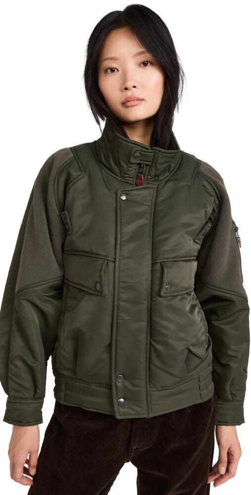 R13 Ribbed Flight Bomber Olive Cover