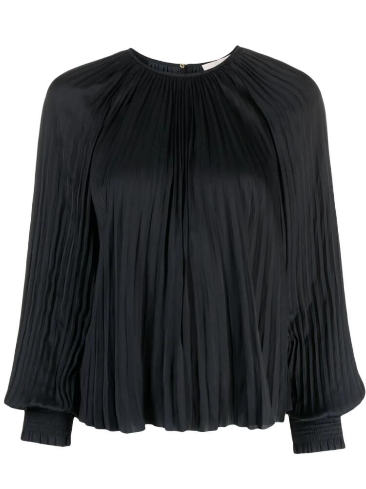 Ulla Johnson pleat-detailing long-sleeve blouse - Black Cover