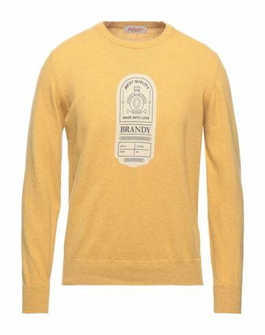 Gabardine Man Sweater Ocher Wool, Viscose, Nylon, Cashmere Cover