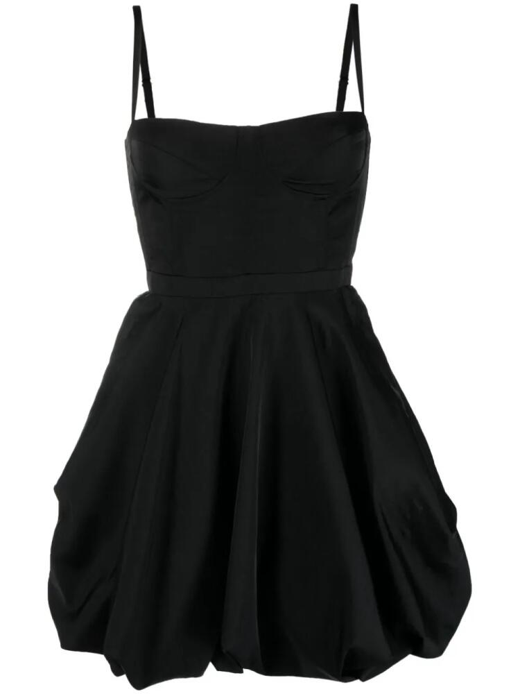 Del Core sweetheart-neck puffball-skirt minidress - Black Cover