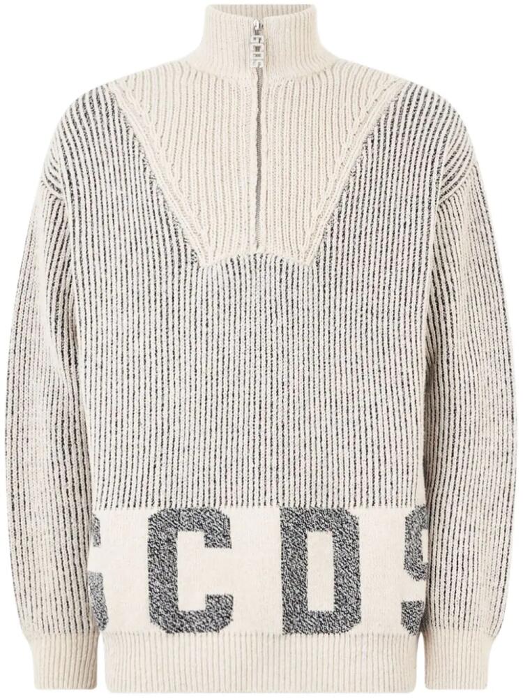 GCDS half-zip jumper - Neutrals Cover