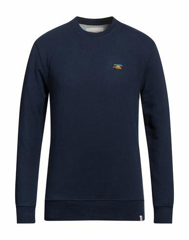 Revolution Man Sweatshirt Navy blue Organic cotton, Recycled polyester Cover