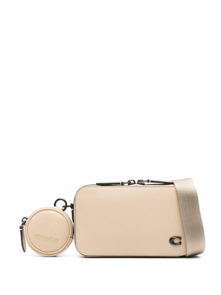 Coach Charter leather messenger bag - Neutrals Cover