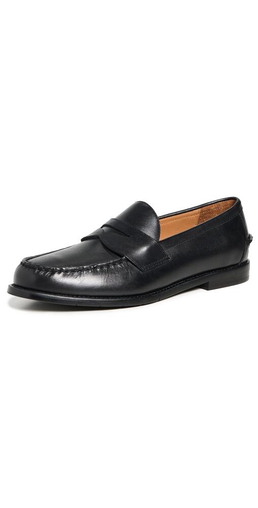 Polo Ralph Lauren Alston Leather Penny Loafers Black Cover