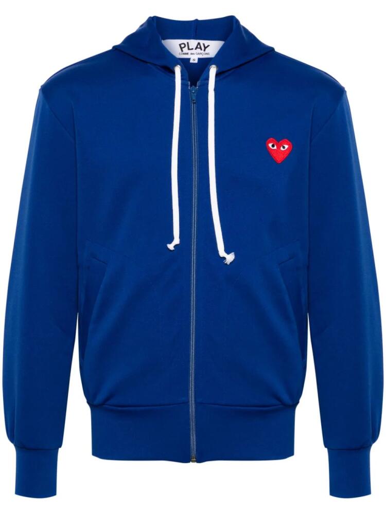 Comme Des Garçons Play heart-patch zip-up hoodie - Blue Cover