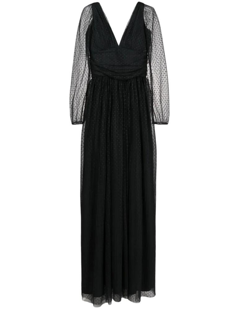 Lethicia Bronstein Beatriz long-sleeve maxi dress - Black Cover