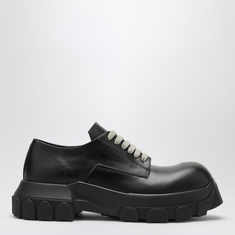 Rick Owens Lace Up Bozo Tractor black Cover