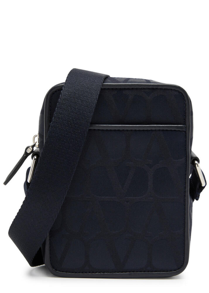 Valentino Toile Iconographe Logo Satin Cross-body bag - Blue Cover