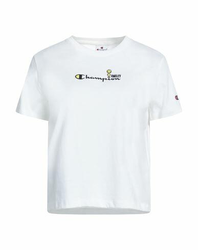 Champion Woman T-shirt White Cotton Cover