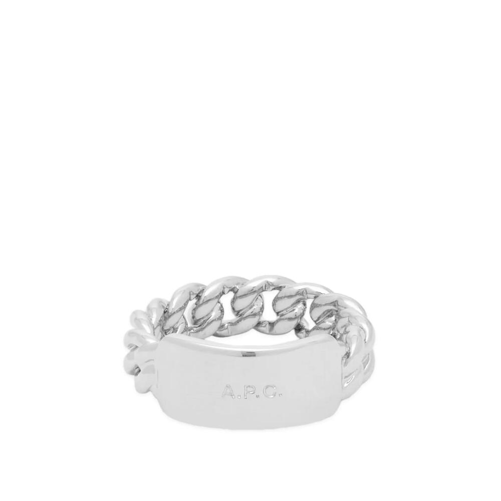 A.P.C. Men's Darwin Ring in Silver Cover