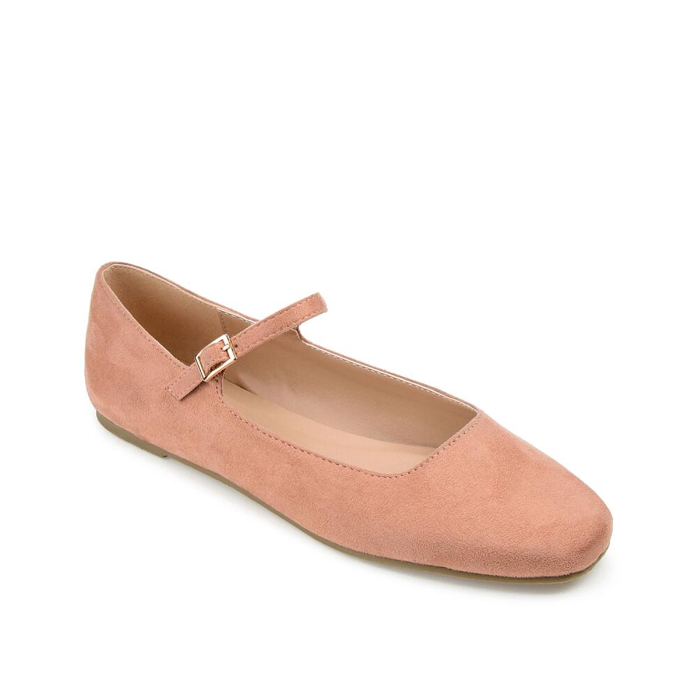 Journee Collection Carrie Mary Jane Flat | Women's | Light Pink Cover