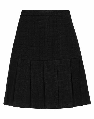 Sandro Woman Mini skirt Black Cotton, Viscose, Acrylic, Polyamide Cover