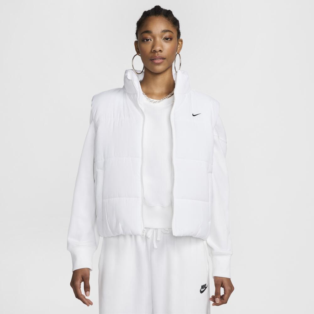 Women's Nike Sportswear Classic Puffer Therma-FIT Loose Vest in White Cover