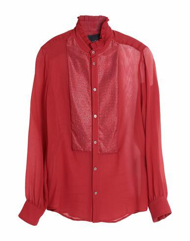 John Richmond Man Shirt Red Silk Cover