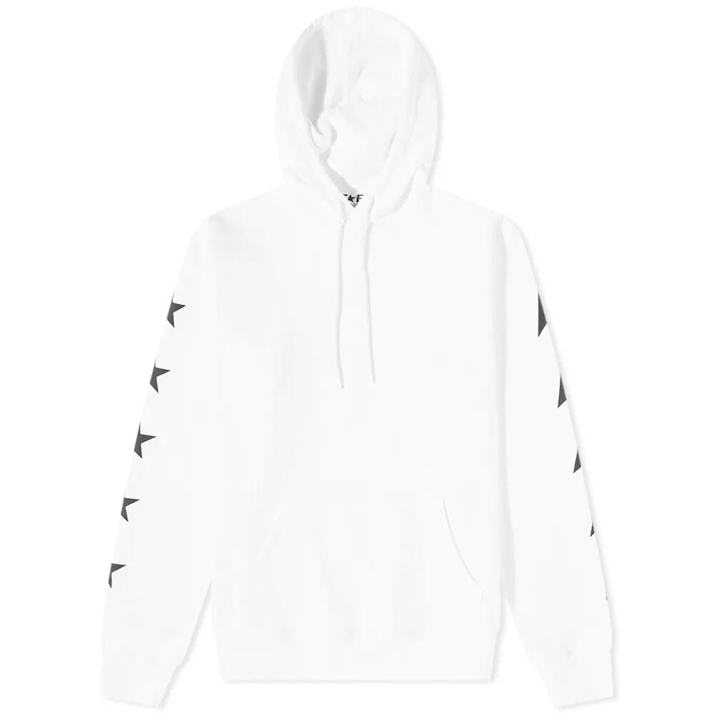 Golden Goose Men's Star Alighiero Hoodie in Vintage White/Black Cover