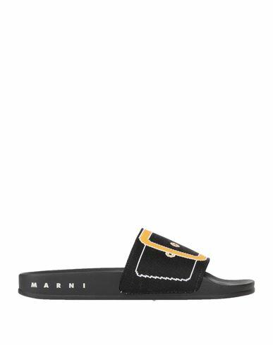 Marni Woman Sandals Black Textile fibers Cover