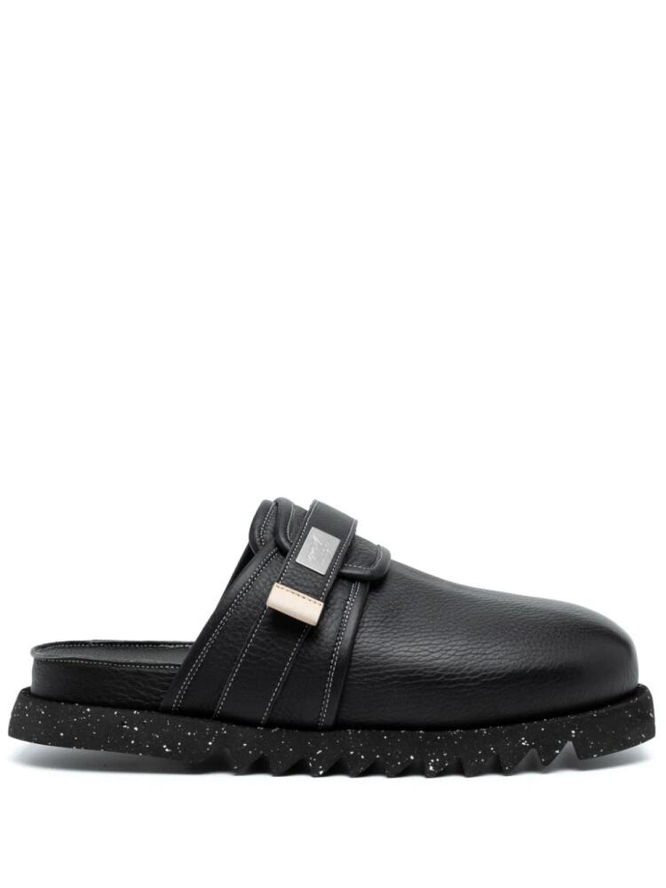 Suicoke x Marsell Zavo leather mules - Black Cover