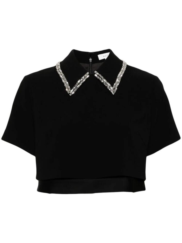 A.L.C. Lark crystal-embellished T-shirt - Black Cover