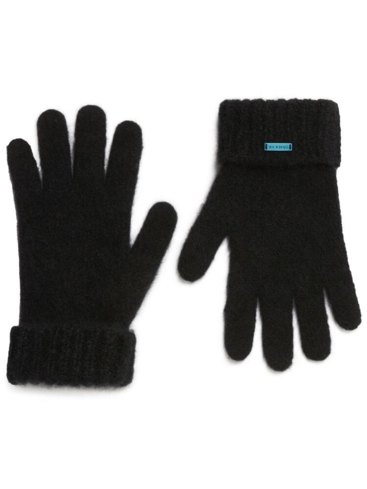 Alanui Finest cashmere-blend gloves - Black Cover