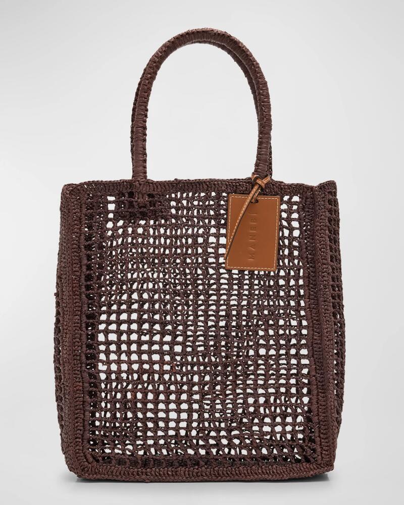 Manebi Net Raffia Tote Bag Cover