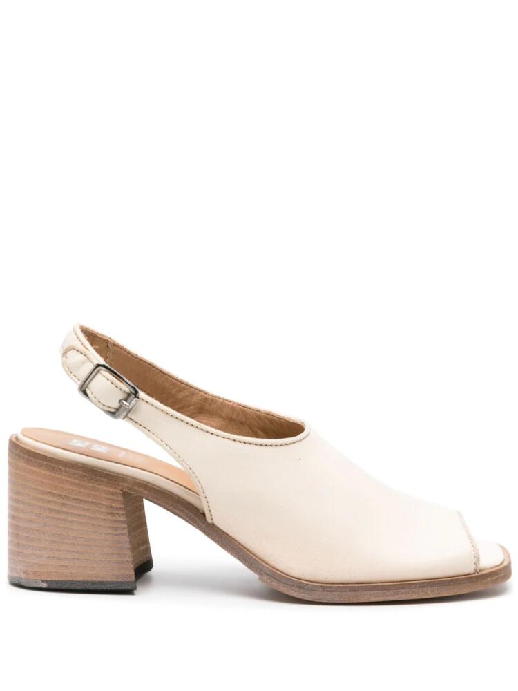 Moma square-toe slingback sandals - Neutrals Cover